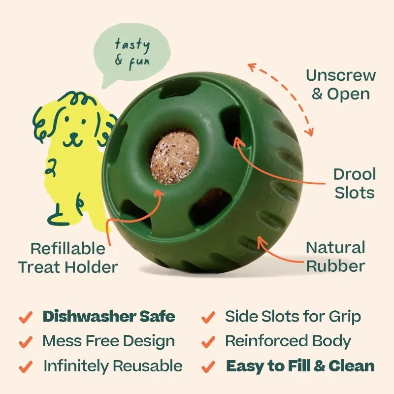 Interactive Dog Treat Feeding Ball