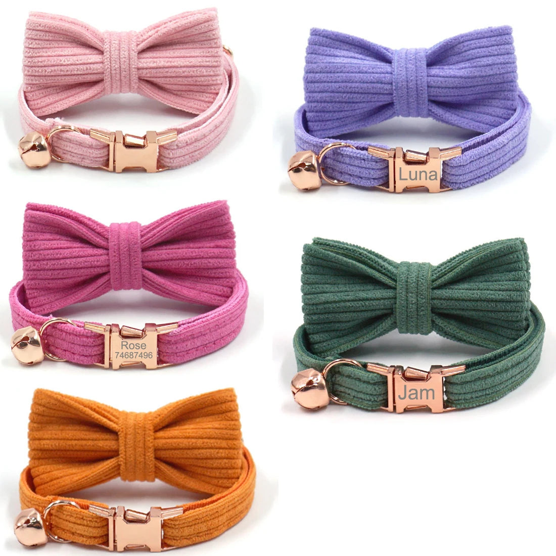 Customized ID Bow Collar for