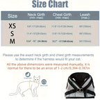Cat and Dog Leash Set, Vest-Style Pet Harness with Anti-Escape Strap, Suitable for Cats and Dogs, Breathable Mesh Leash