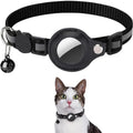 Waterproof Breakaway Cat Collar with Bell & Reflective Stripes,Kitten Collar with AirTag Holder, Case for Cats Daily Walking Use
