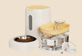 Automatic Pet Feeder And Water Bowl Combo Stainless Steel