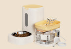 Automatic Pet Feeder And Water Bowl Combo Stainless Steel