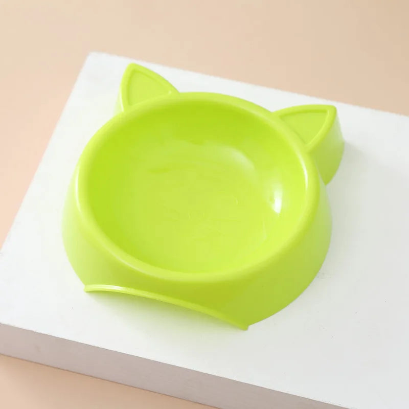 Charming Cat-Shaped Dog Bowl - Non-Slip, Easy to Clean, Perfect for Small/Medium Pets