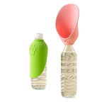 Dog Cat Drinking Bowl Outdoor Feeding Water Portable Drinking Cup for Pets Foldable Water Dispenser Interchangeable Bottle