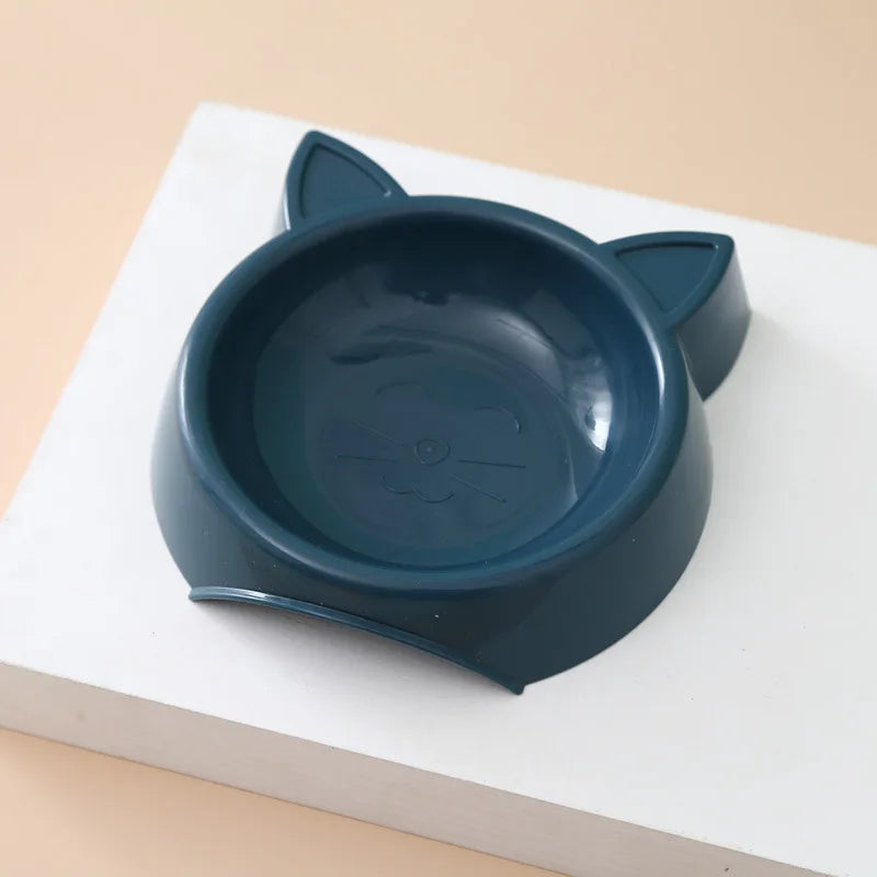 Charming Cat-Shaped Dog Bowl - Non-Slip, Easy to Clean, Perfect for Small/Medium Pets