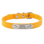 Personalized Leather Collar for Cats and Dogs