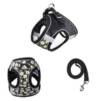 Pet Harness And Leash Set Reflective Harness Anti Escape Mesh Cat Chest Strap For Cats Small Dogs Pet Chihuahua Walking Supplies