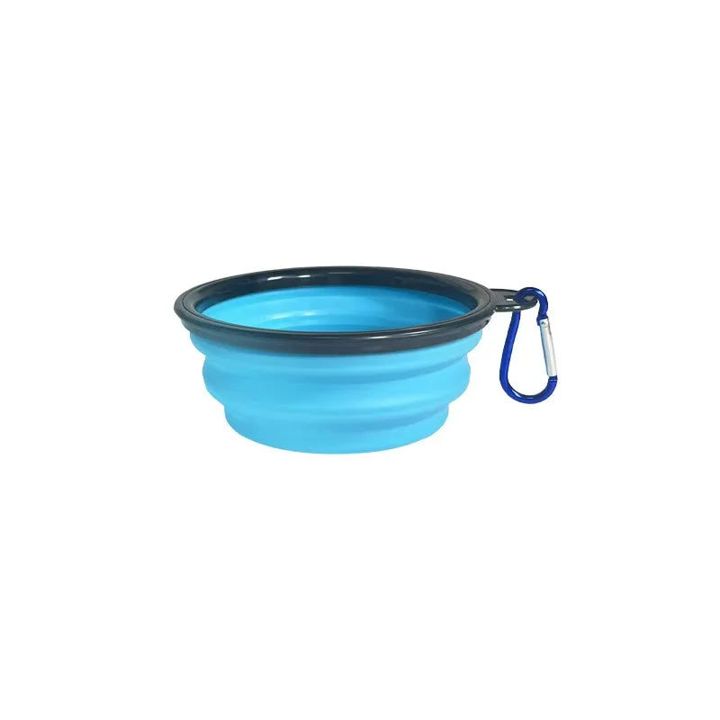 350ML Dog Bowls - Expandable Foldable Travel Pet Bowls with Carabiners, Durable Plastic Food & Water Dishes for Hiking,Walking