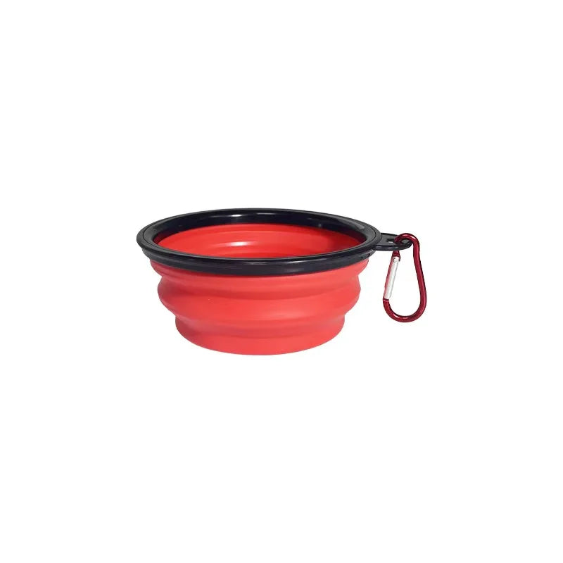 350ML Dog Bowls - Expandable Foldable Travel Pet Bowls with Carabiners, Durable Plastic Food & Water Dishes for Hiking,Walking