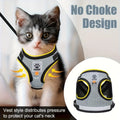 Cat and Dog Leash Set, Vest-Style Pet Harness with Anti-Escape Strap, Suitable for Cats and Dogs, Breathable Mesh Leash