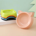 Charming Cat-Shaped Dog Bowl - Non-Slip, Easy to Clean, Perfect for Small/Medium Pets