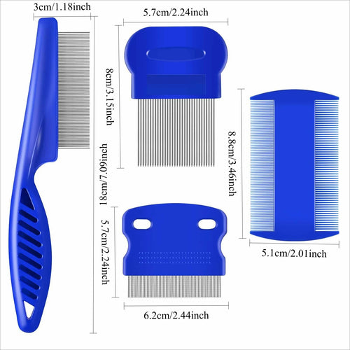 4Pc Flea Comb