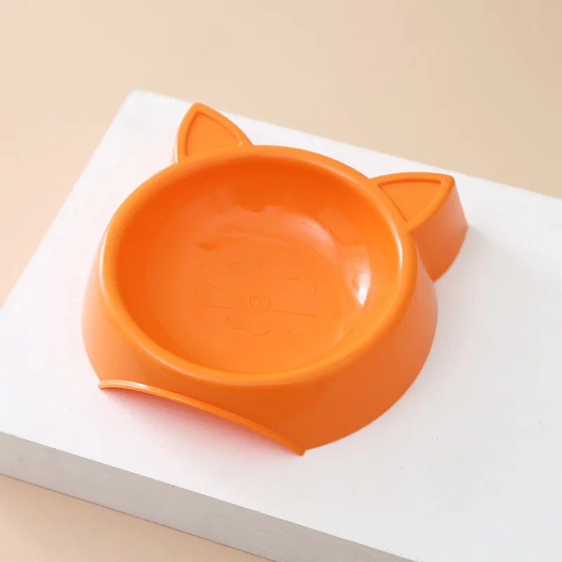 Charming Cat-Shaped Dog Bowl - Non-Slip, Easy to Clean, Perfect for Small/Medium Pets