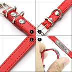 Personalized Leather Collar for Cats and Dogs