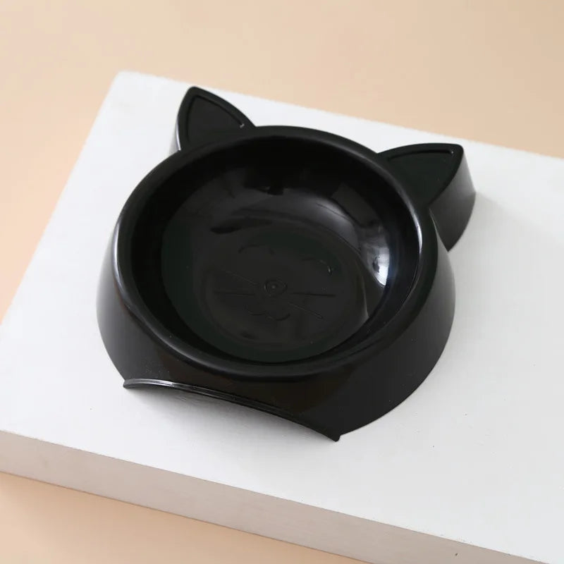 Charming Cat-Shaped Dog Bowl - Non-Slip, Easy to Clean, Perfect for Small/Medium Pets