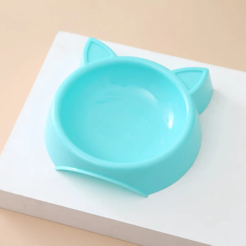 Charming Cat-Shaped Dog Bowl - Non-Slip, Easy to Clean, Perfect for Small/Medium Pets