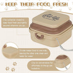 Portable Dog Bowl for Traveling, 2-in-1 Pet Food and Water Feeder