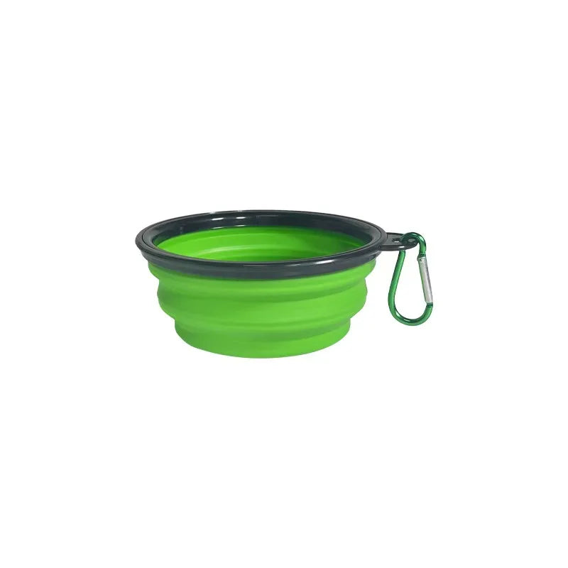 350ML Dog Bowls - Expandable Foldable Travel Pet Bowls with Carabiners, Durable Plastic Food & Water Dishes for Hiking,Walking