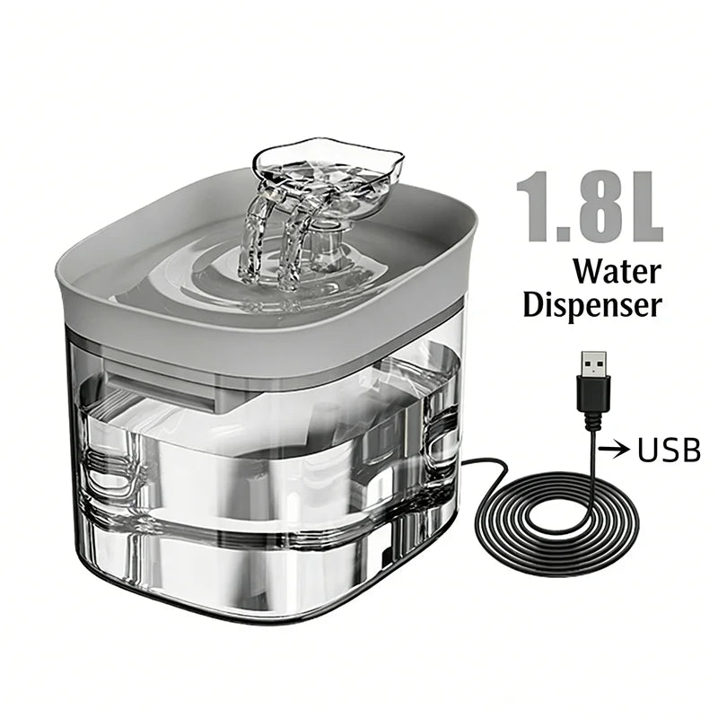 Automatic Pet Feeder And Water Bowl Combo Stainless Steel