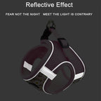 Pet Harness And Leash Set Reflective Harness Anti Escape Mesh Cat Chest Strap For Cats Small Dogs Pet Chihuahua Walking Supplies