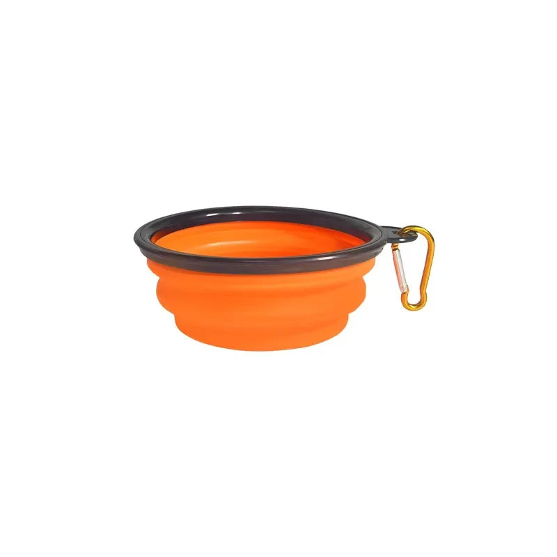 350ML Dog Bowls - Expandable Foldable Travel Pet Bowls with Carabiners, Durable Plastic Food & Water Dishes for Hiking,Walking