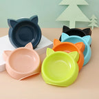 Charming Cat-Shaped Dog Bowl - Non-Slip, Easy to Clean, Perfect for Small/Medium Pets